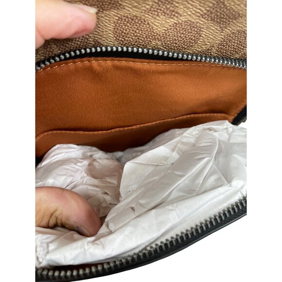 Coach Mens Signature brown black Canvas Leather Sling Pack Bag SKU 9121 - Picture 11 of 16